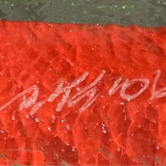 Vibrant Pink Peony Glass Art by Peggy Karr - Picture 13 of 14